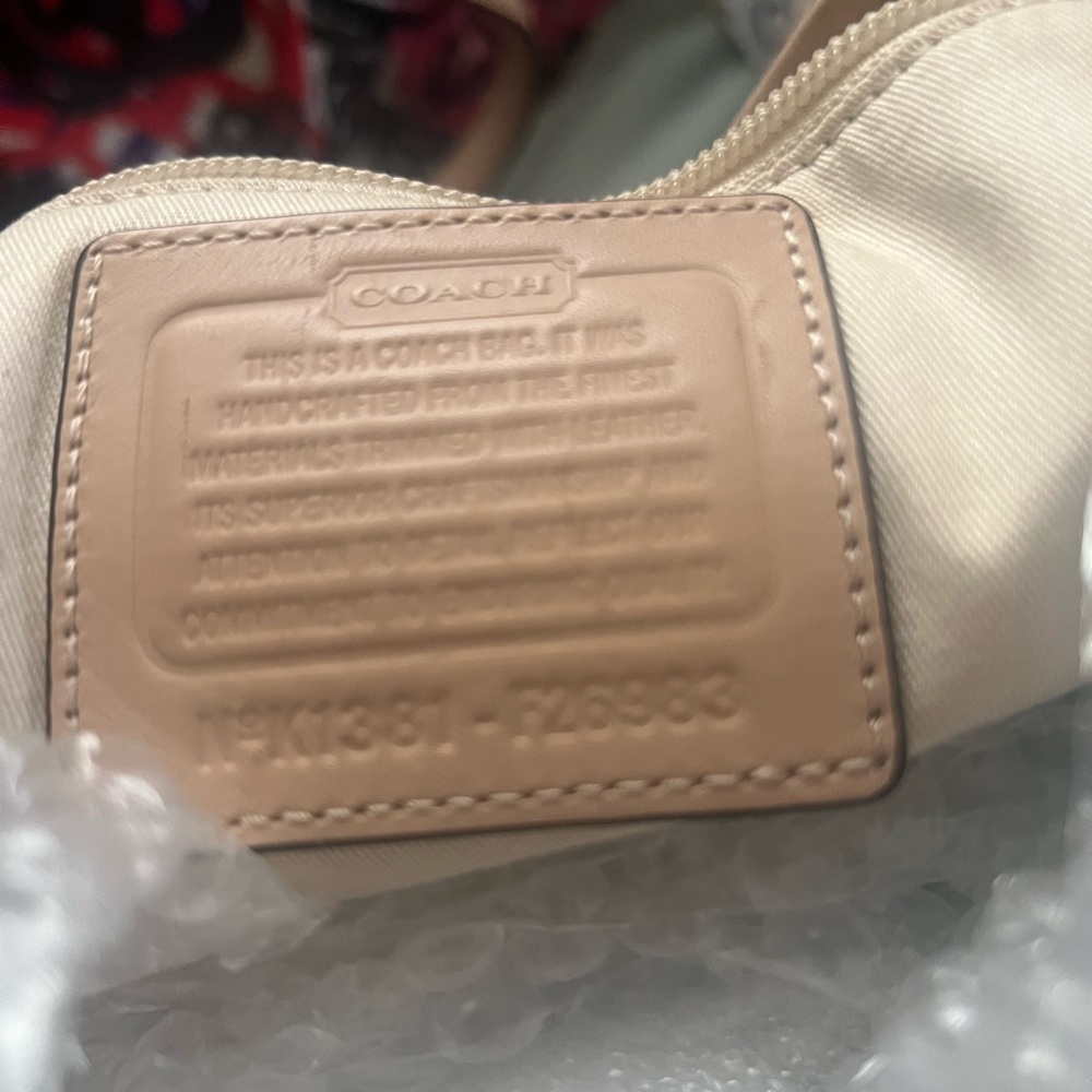 Coach New York Beige Zebra-Print Tote with Wallet & Wristlet Set - Picture 7 of 7